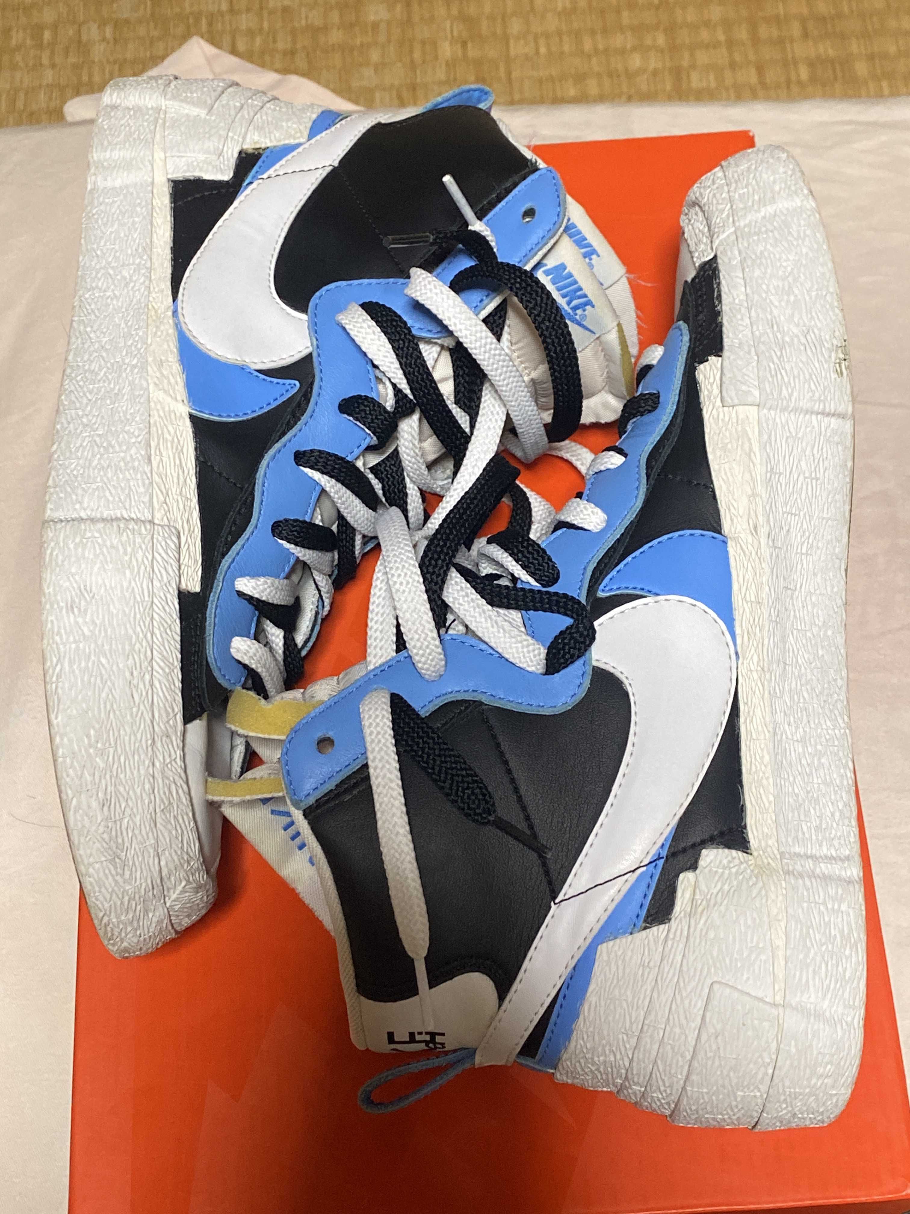 sacai × NIKE BLAZER MID "BLACK / BLUE"