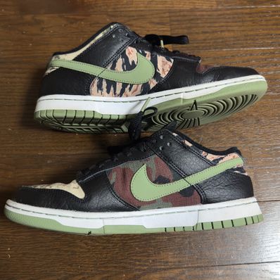 NIKE DUNK LOW SE "BLACK MULTI CAMO"