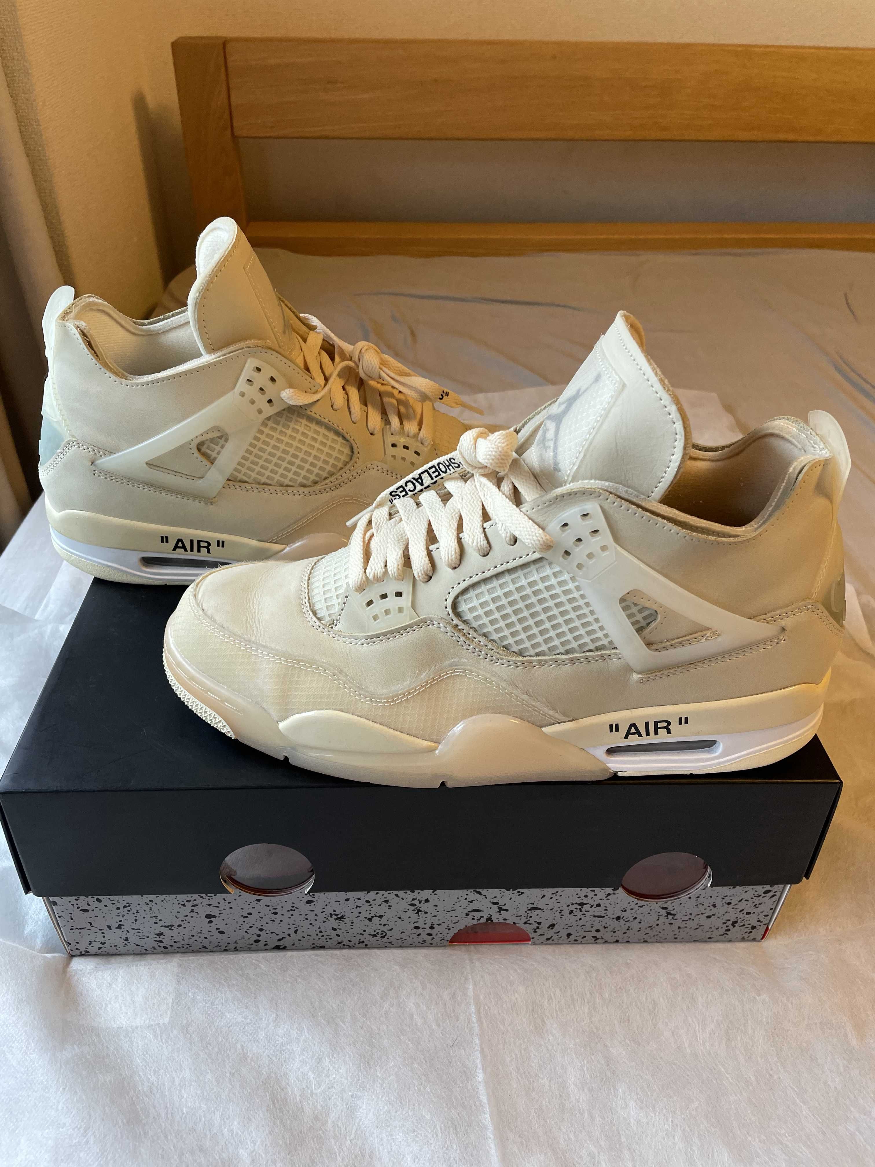 Off-White × Nike Women's Air Jordan 4 SP "Sail"