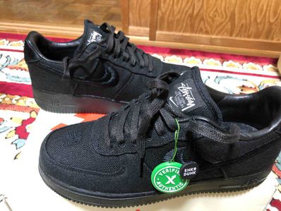 Stussy × Nike Air Force 1 Low "Triple Black"