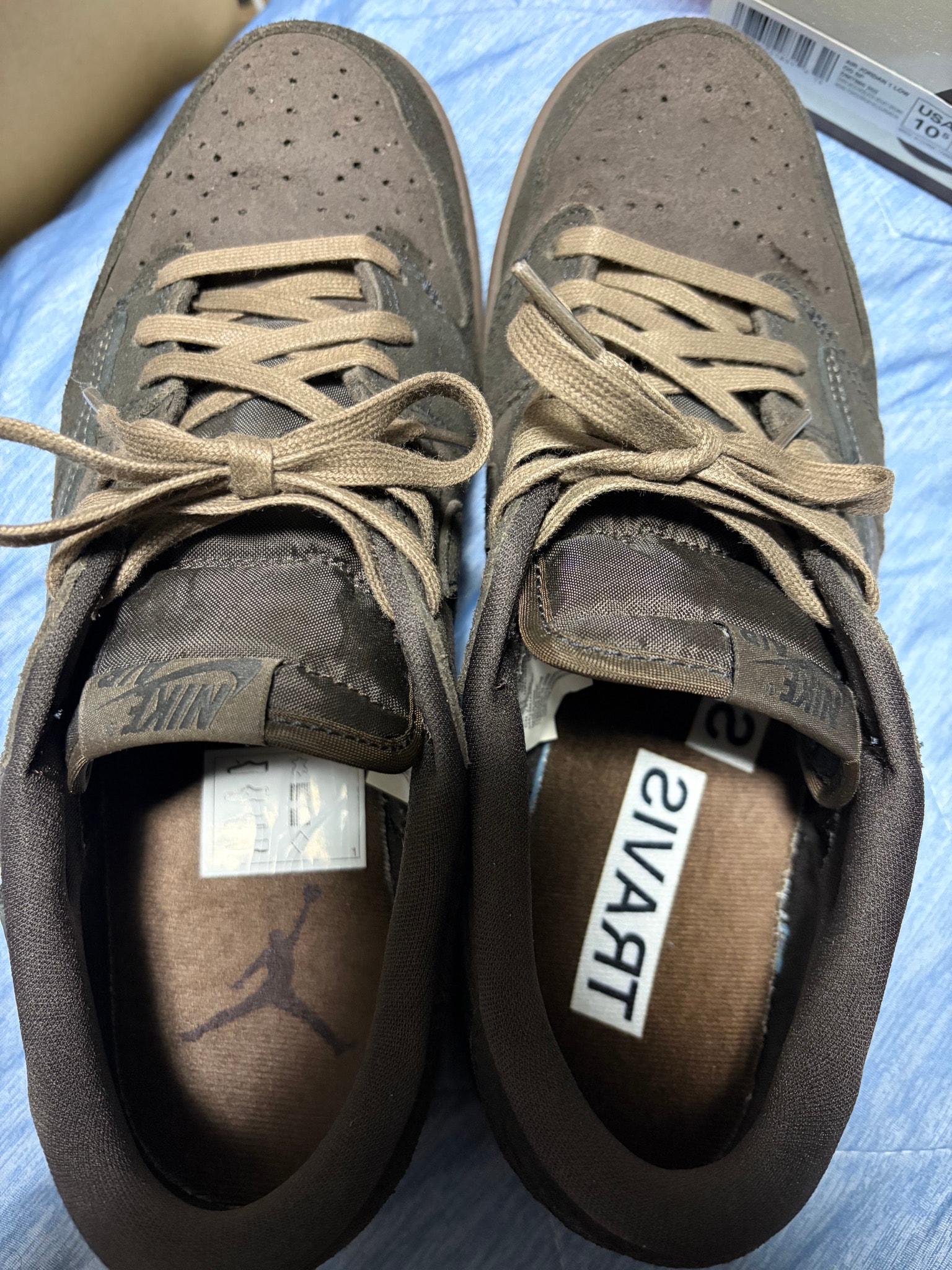 Travis Scott × Nike Air Jordan 1 Low OG SP "Velvet Brown and Dark Mocha"