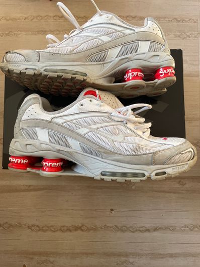 Supreme × Nike Shox Ride 2 "White/Grey Fog/Flat Platinum"