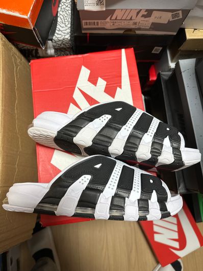 Nike Air More Uptempo Slide "White and Black"