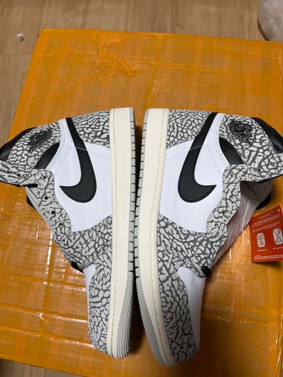 Nike Air Jordan 1 High OG "White Cement/Safari"