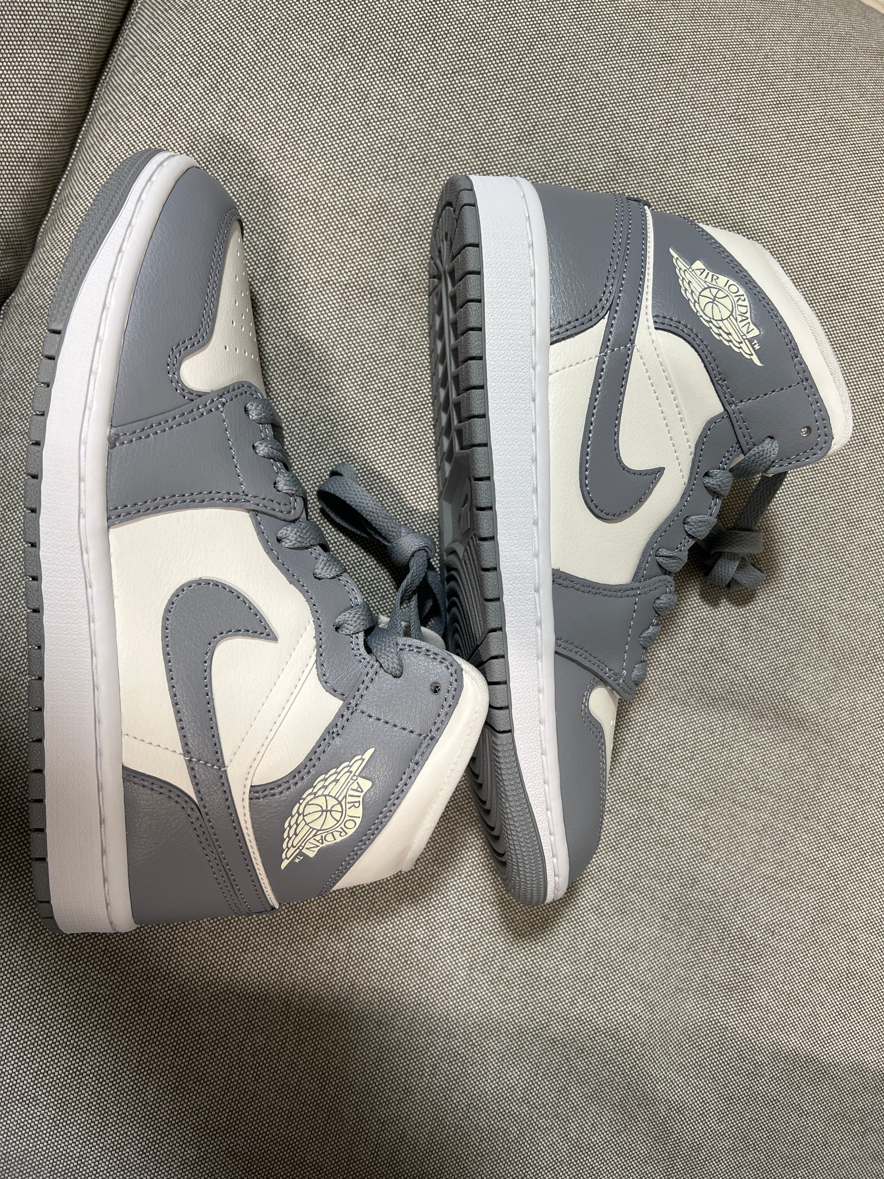 Nike Women's Air Jordan 1 Mid "Grey/Sail"