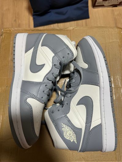 Nike Women's Air Jordan 1 Mid "Grey/Sail"