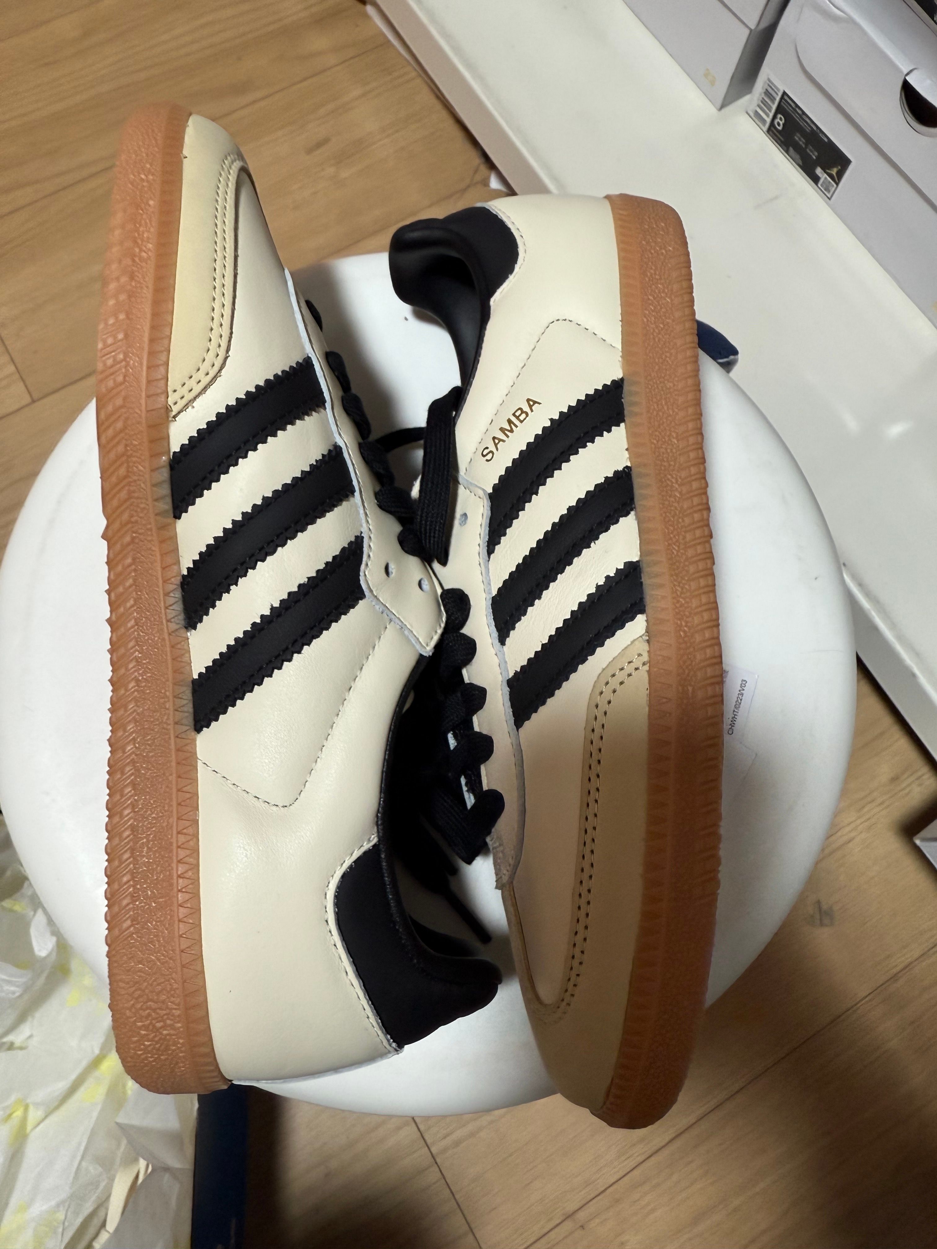 adidas Women's Samba OG "Cream White/Core Black/Sandstrata"