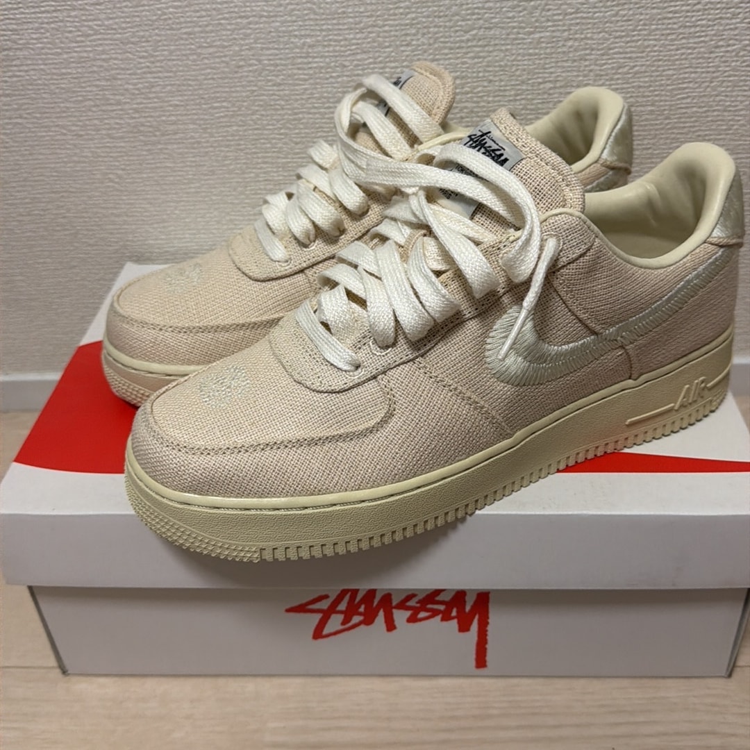 Stussy × Nike Air Force 1 Low "Fossil Stone"