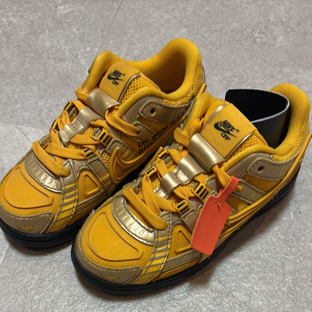 Off-White × Nike PS Air Rubber Dunk "University Gold"