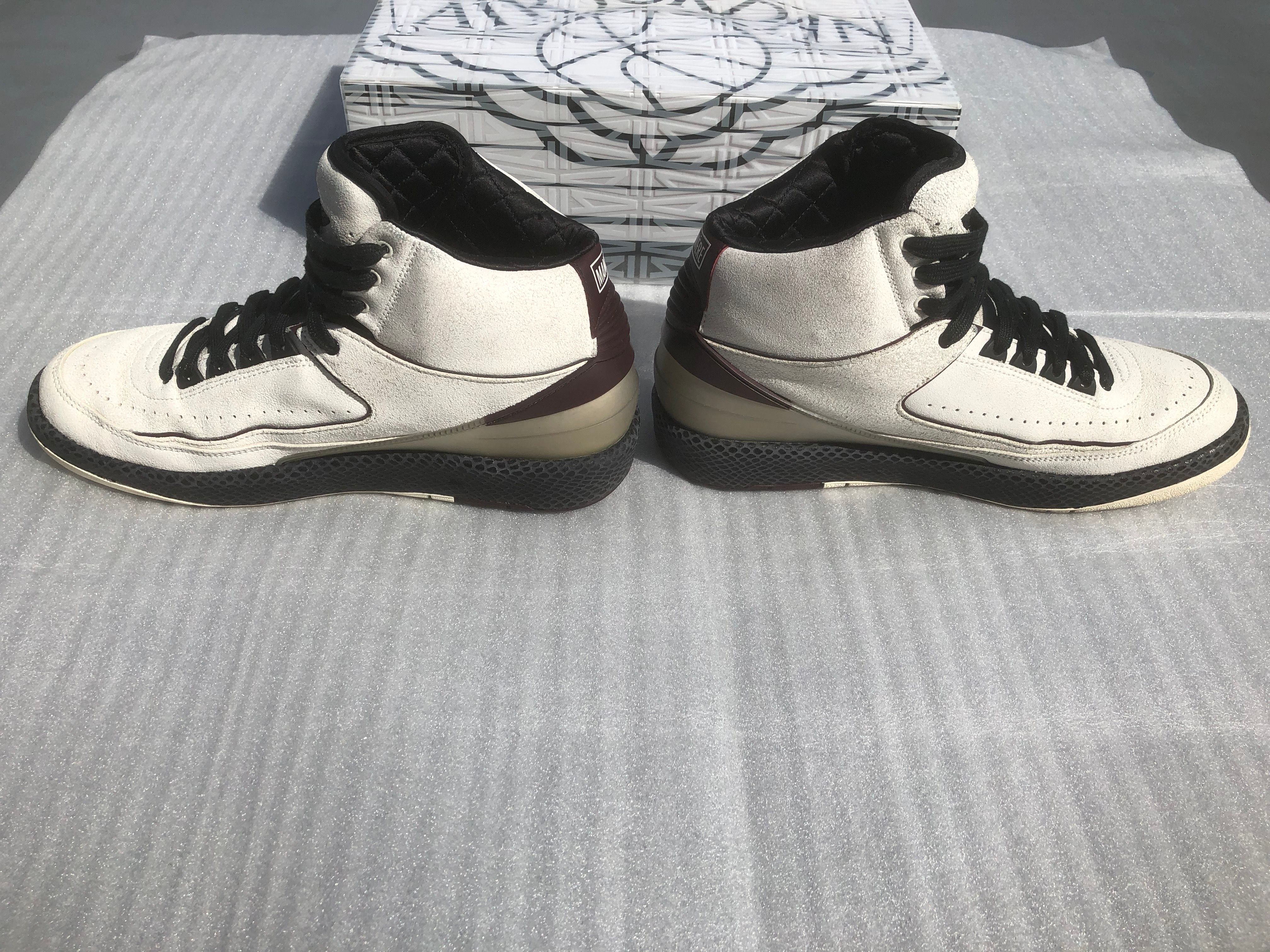 A Ma Maniere × Nike Air Jordan 2 "Airness/Sail and Burgundy"
