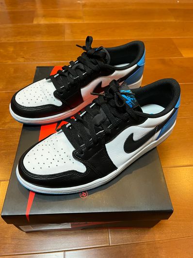 Nike Air Jordan 1 Low OG "Black and Dark Powder Blue/UNC"