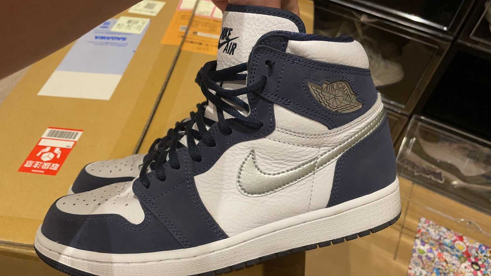 Nike Air Jordan 1 High OG CO.JP "White/Midnight Navy" (2020)(ブリーフケースなし)