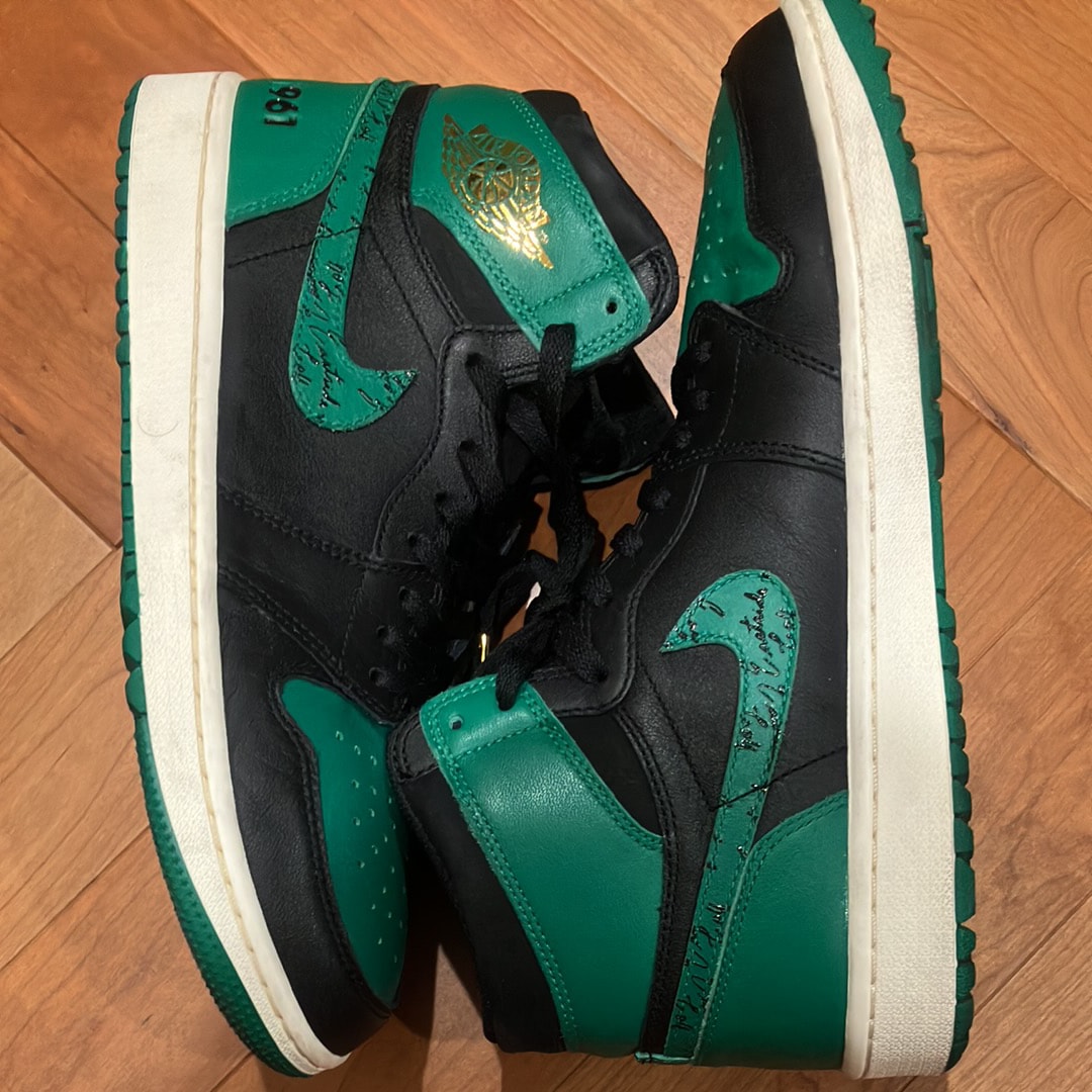 Eastside Golf × Nike Air Jordan 1 High Golf "Black/Malachite/1961"