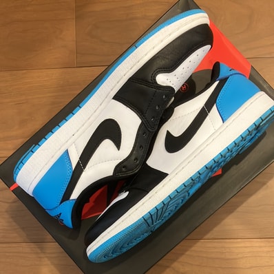 Nike Air Jordan 1 Low OG "Black and Dark Powder Blue/UNC"