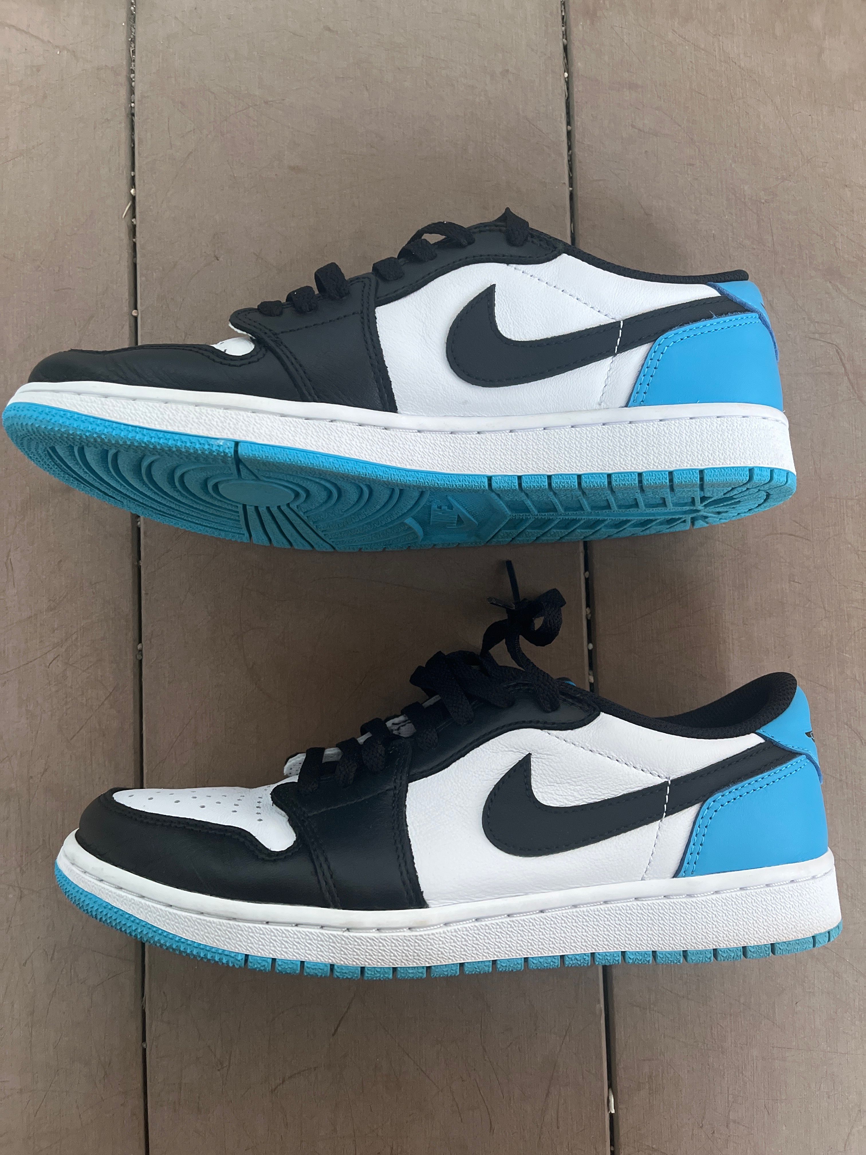 Nike Air Jordan 1 Low OG "Black and Dark Powder Blue/UNC"