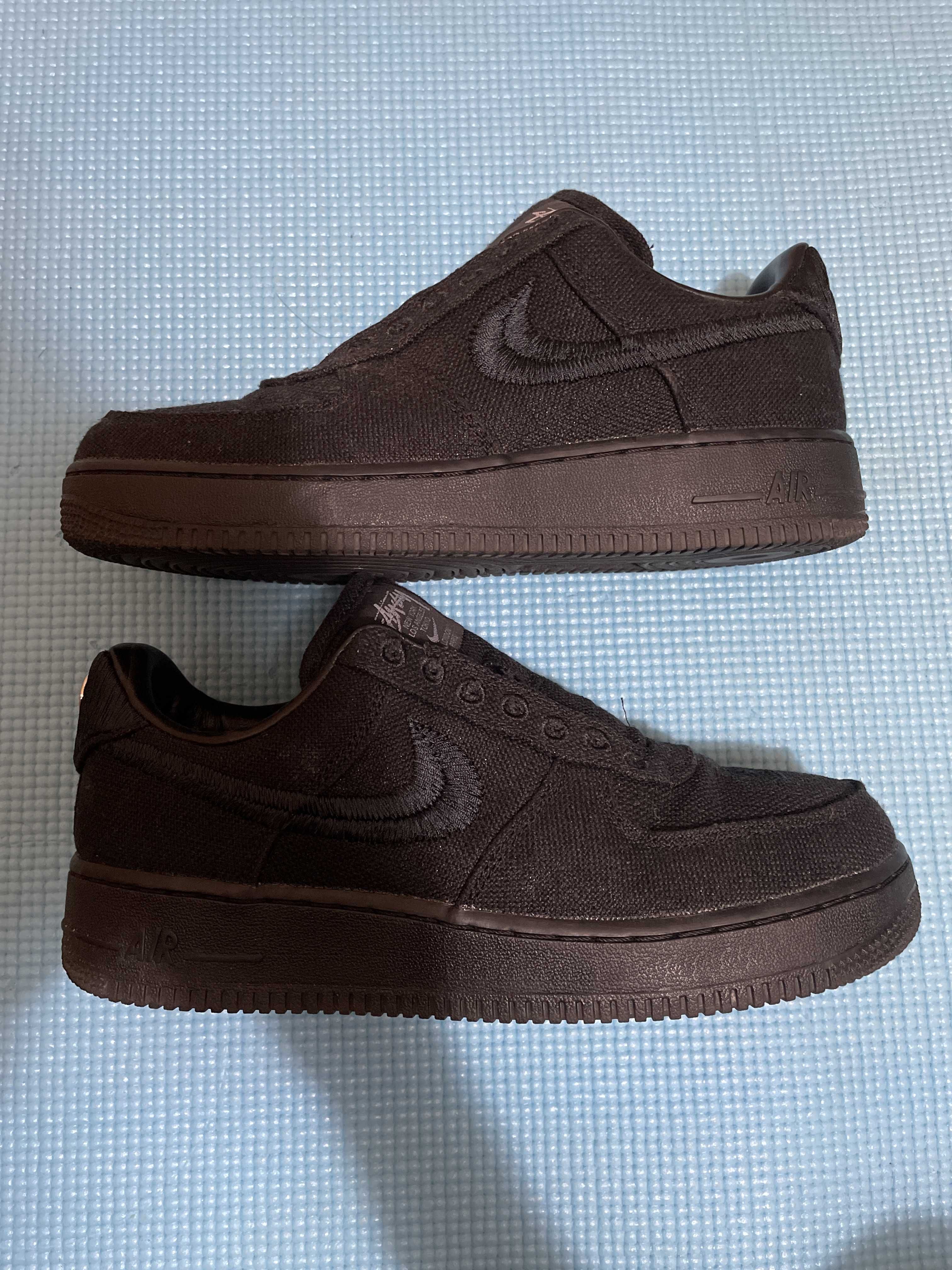 Stussy × Nike Air Force 1 Low "Triple Black"