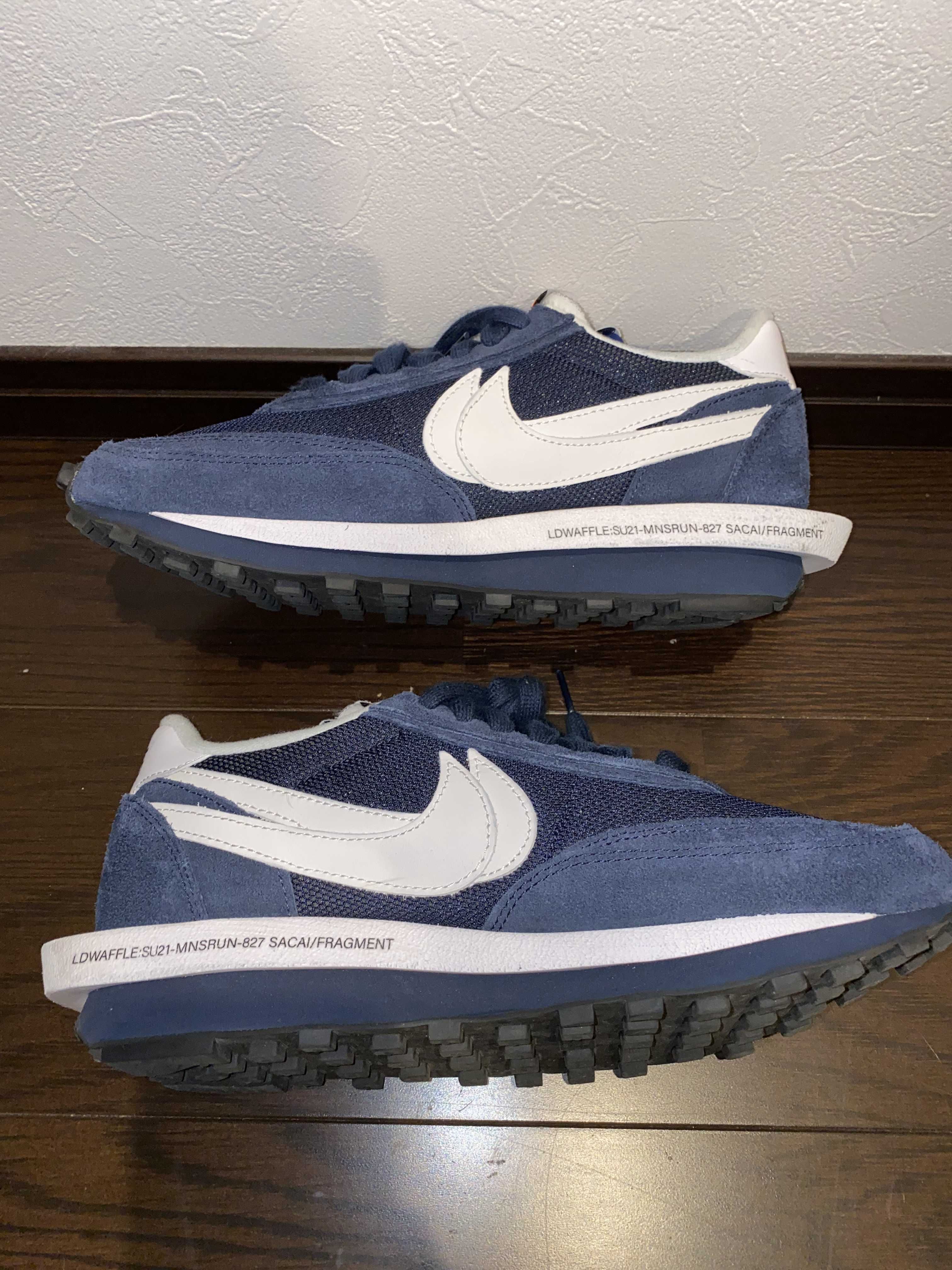Fragment × sacai × Nike LD Waffle "Blackended Blue"