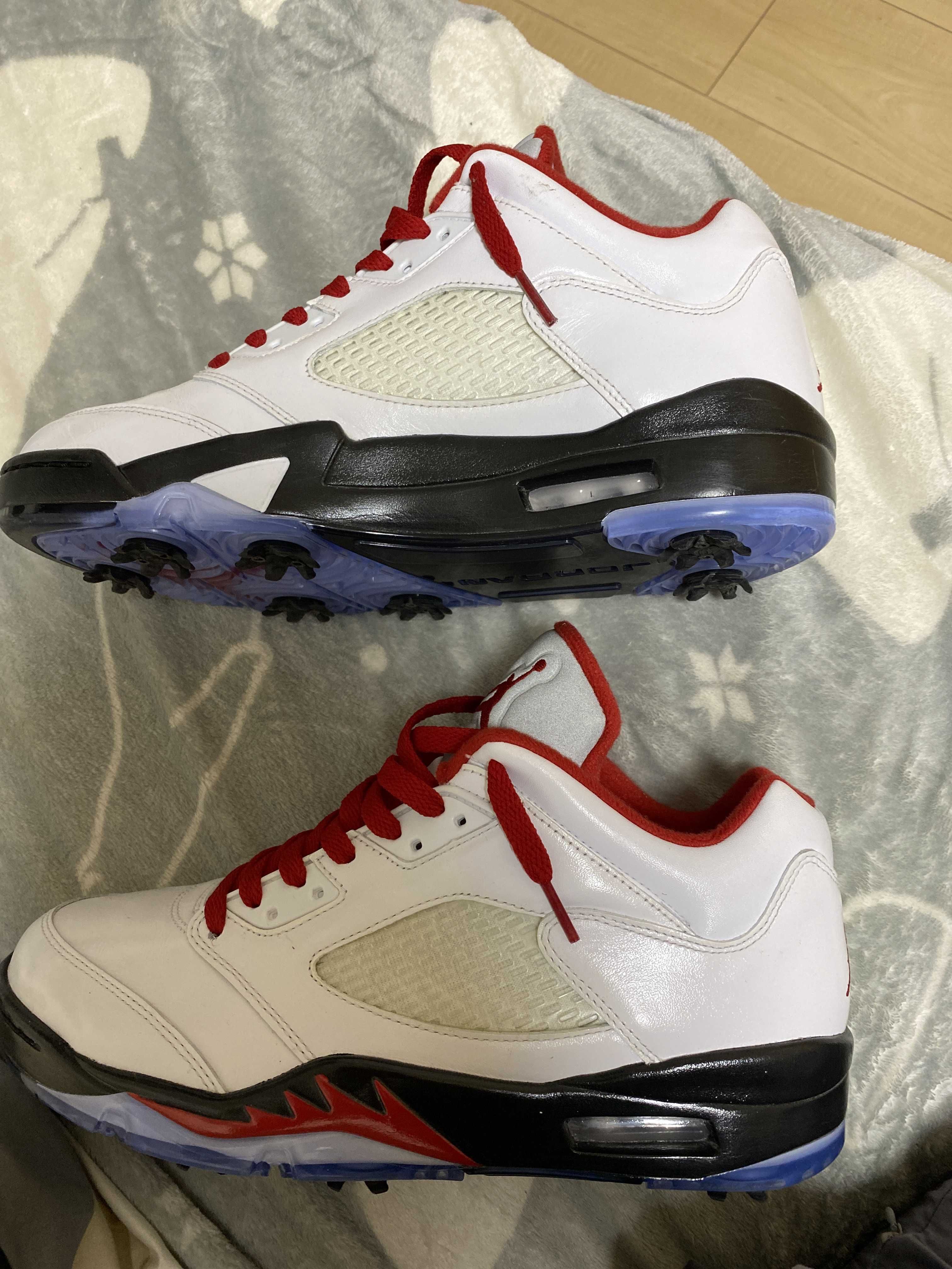 Nike Air Jordan 5 Retro Low Golf "Fire Red/Silver Tongue"