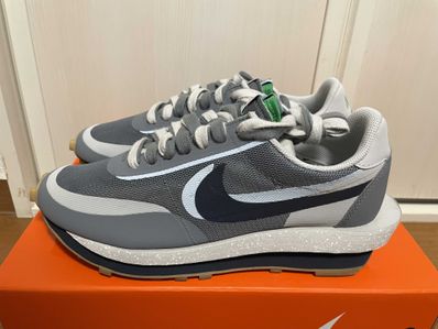 CLOT × Sacai × Nike LD Waffle "Grey Obsidian/Cool Grey"
