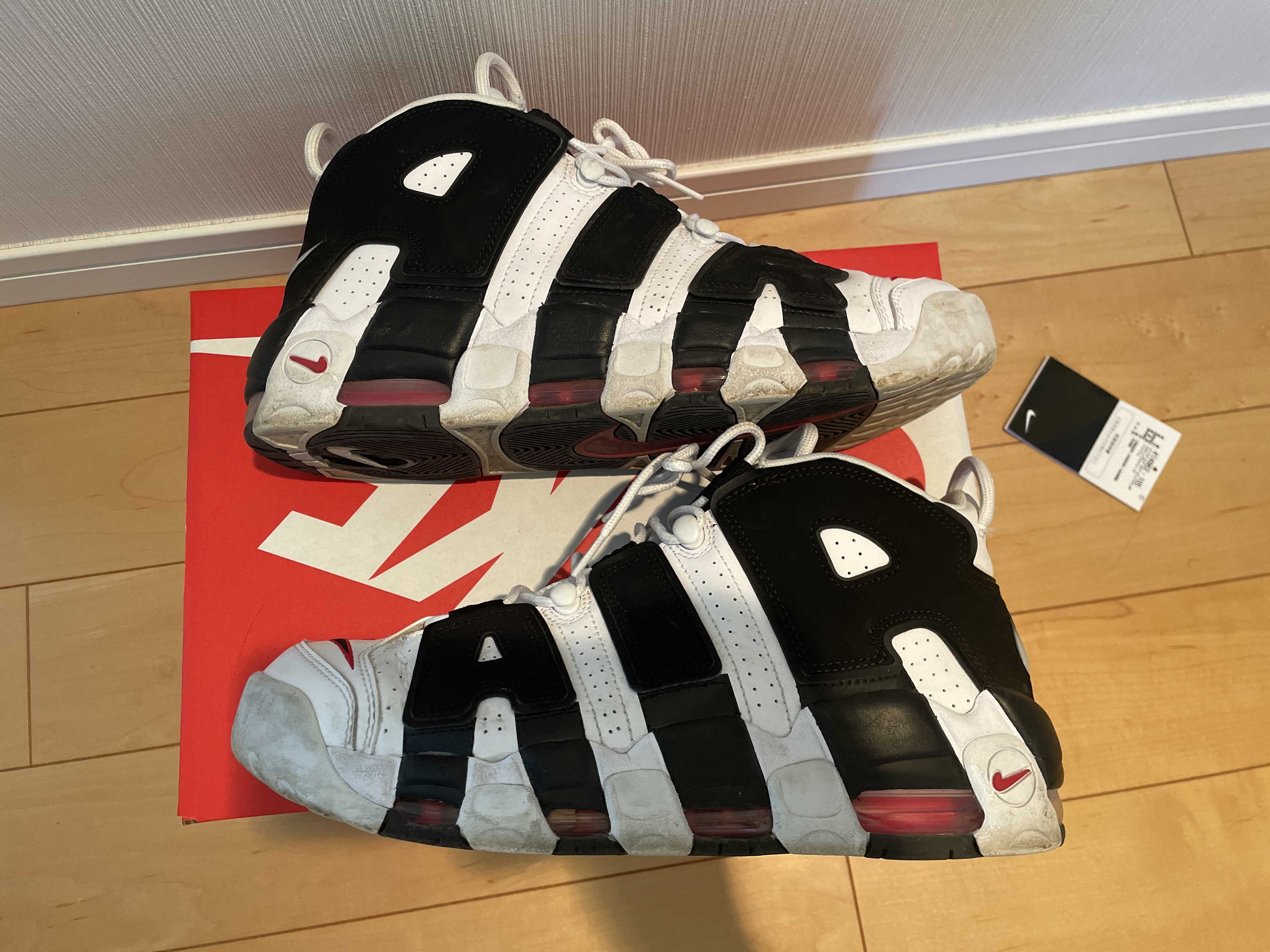 Nike Air More up Tempo "White/Black/University Red"(~2018)