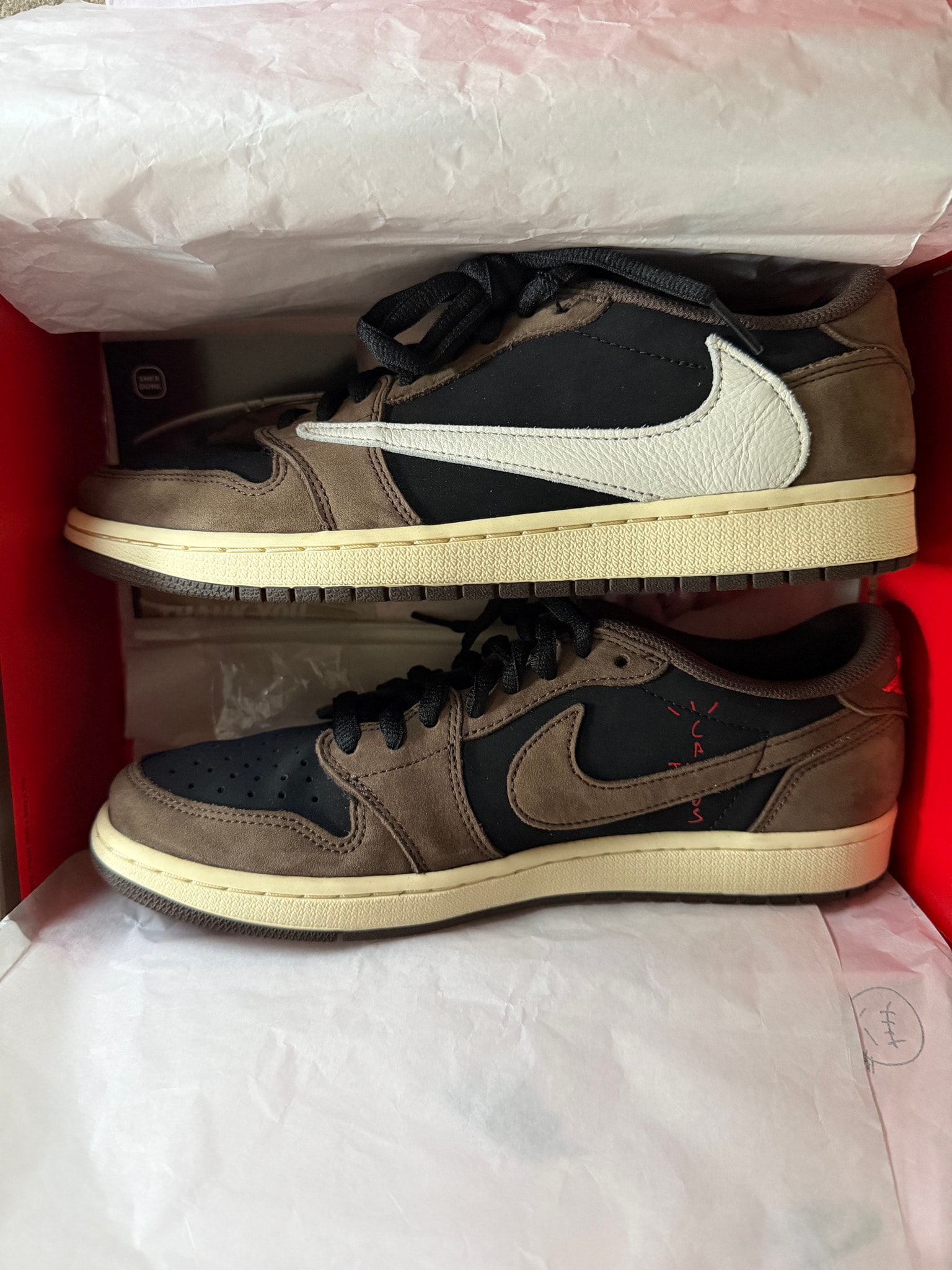 Travis Scott × Nike Air Jordan 1 Low OG SP-T "Black/Dark Mocha"