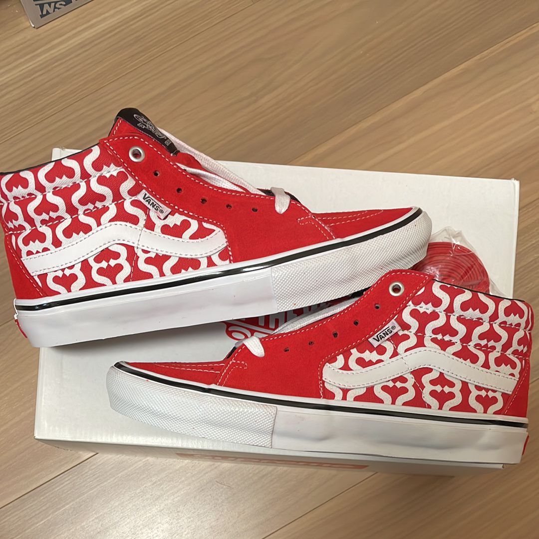 Supreme × Vans Monogram S Logo Skate Grosso Mid 