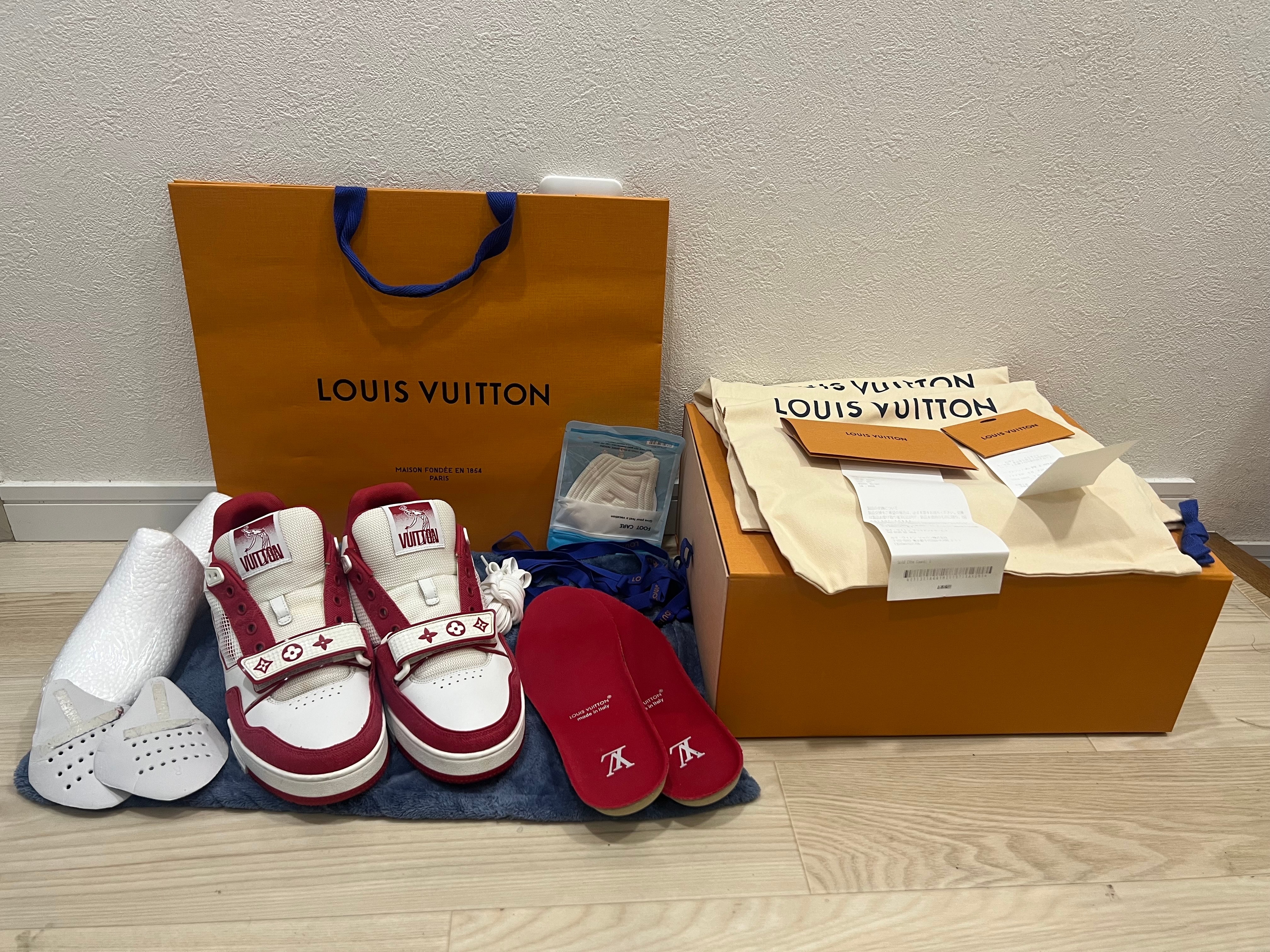 ルイヴィトン x 村上隆 トレイナー・ライン スニーカー "ノワール/マルチカラー"