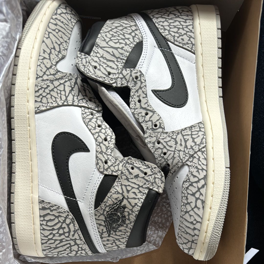 Nike Air Jordan 1 High OG "White Cement/Safari"