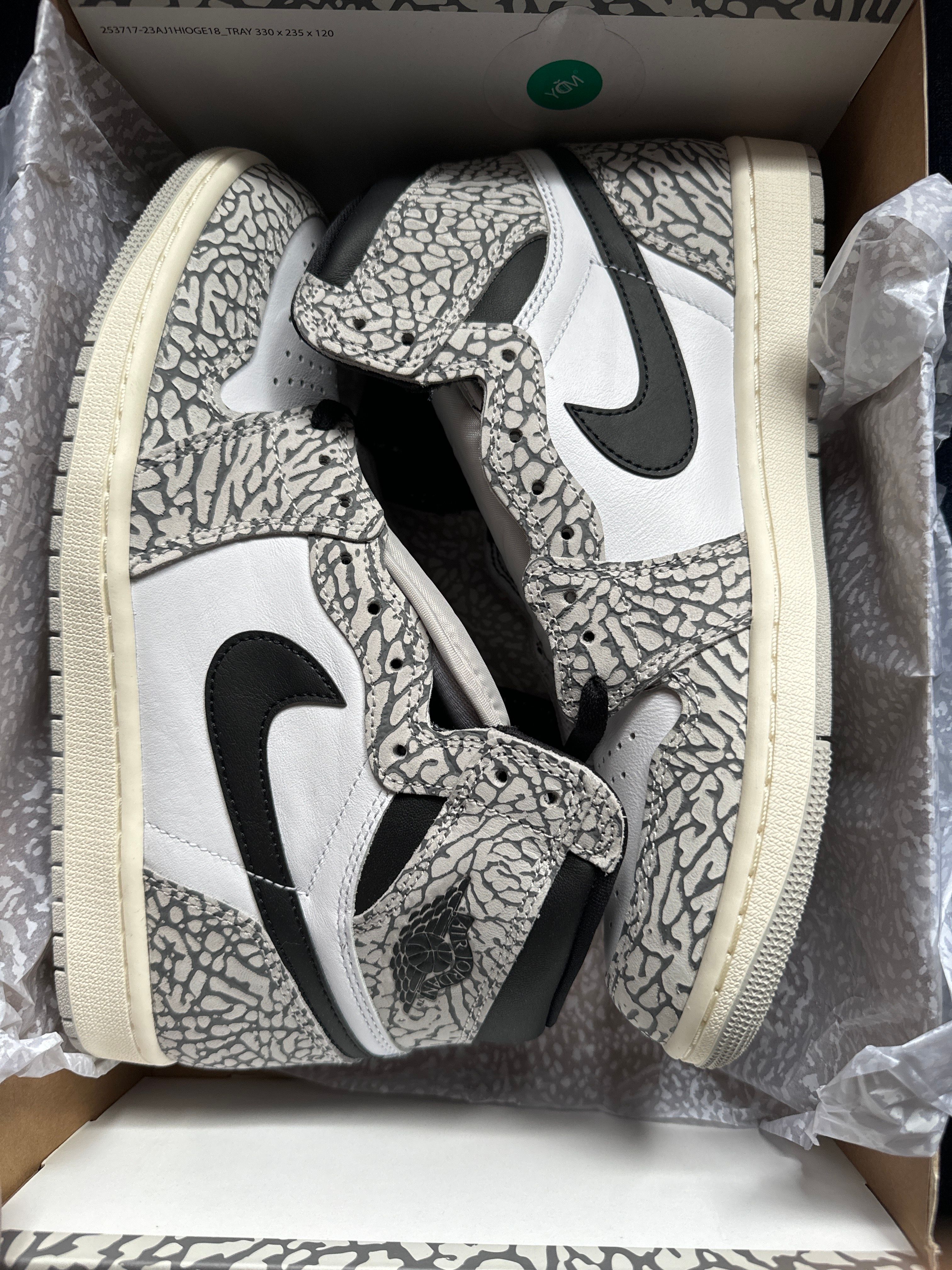 Nike Air Jordan 1 High OG "White Cement/Safari"