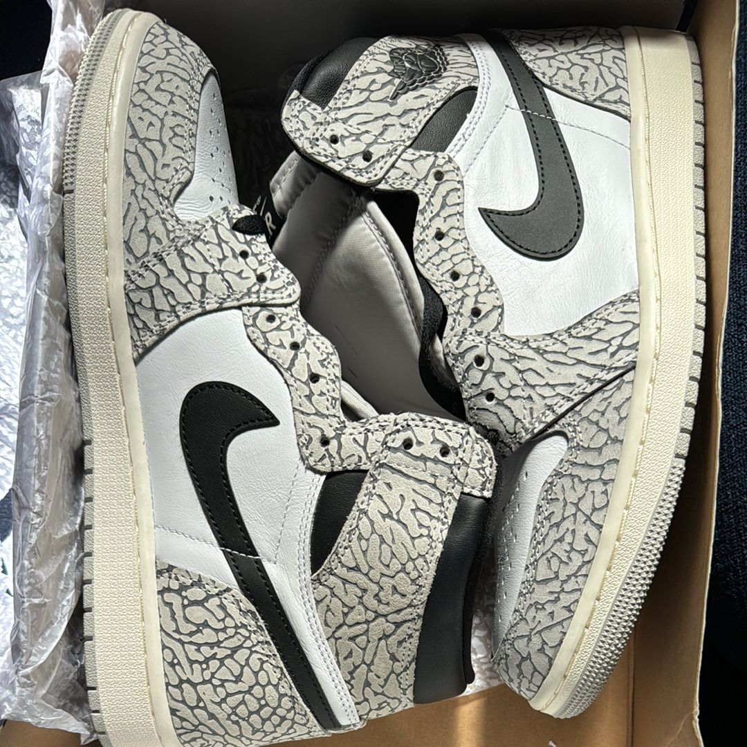 Nike Air Jordan 1 High OG "White Cement/Safari"