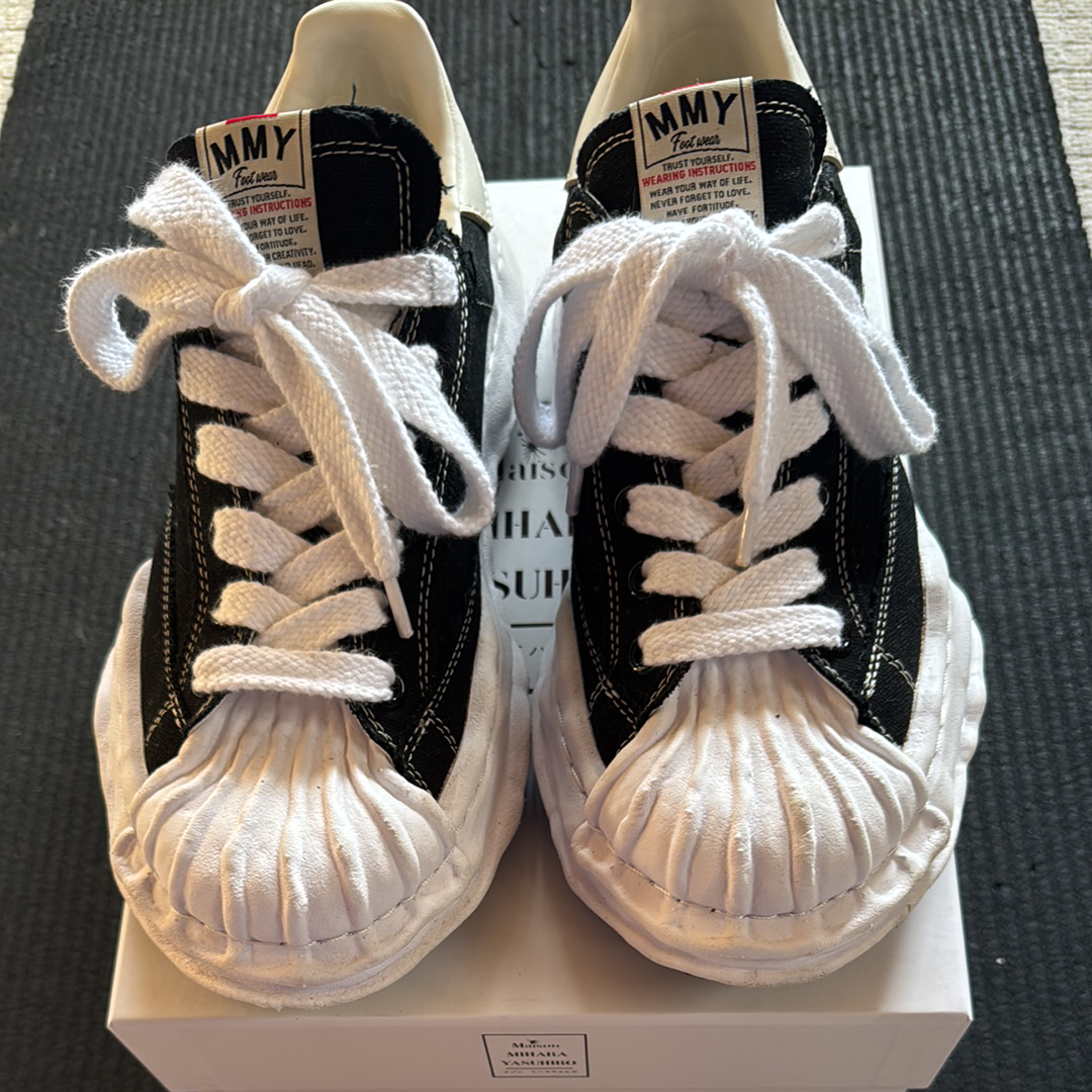 Maison MIHARA YASUHIRO BLAKEY OG Sole Canvas Low-top Sneaker "Black" (A08FW735)