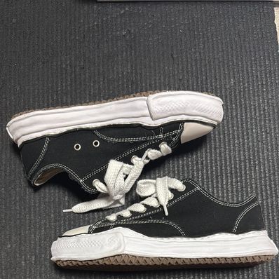 Maison MIHARA YASUHIRO PETERSON OG Sole Canvas Low-top Sneaker "Black" (A01FW702)