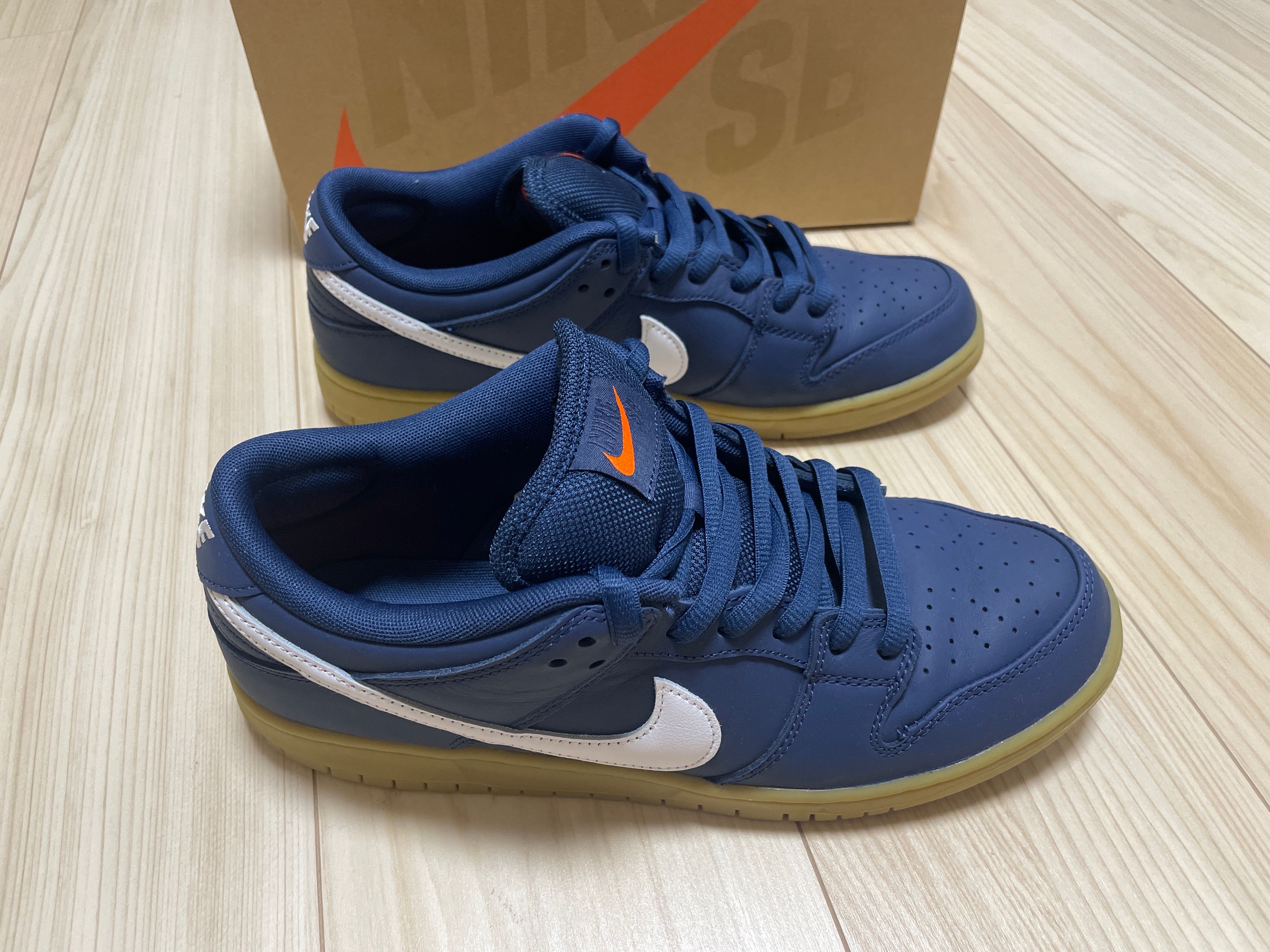 Nike SB Dunk Low Pro ISO Orange Label "Navy Gum"