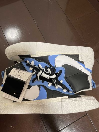 sacai × NIKE BLAZER MID "BLACK / BLUE"
