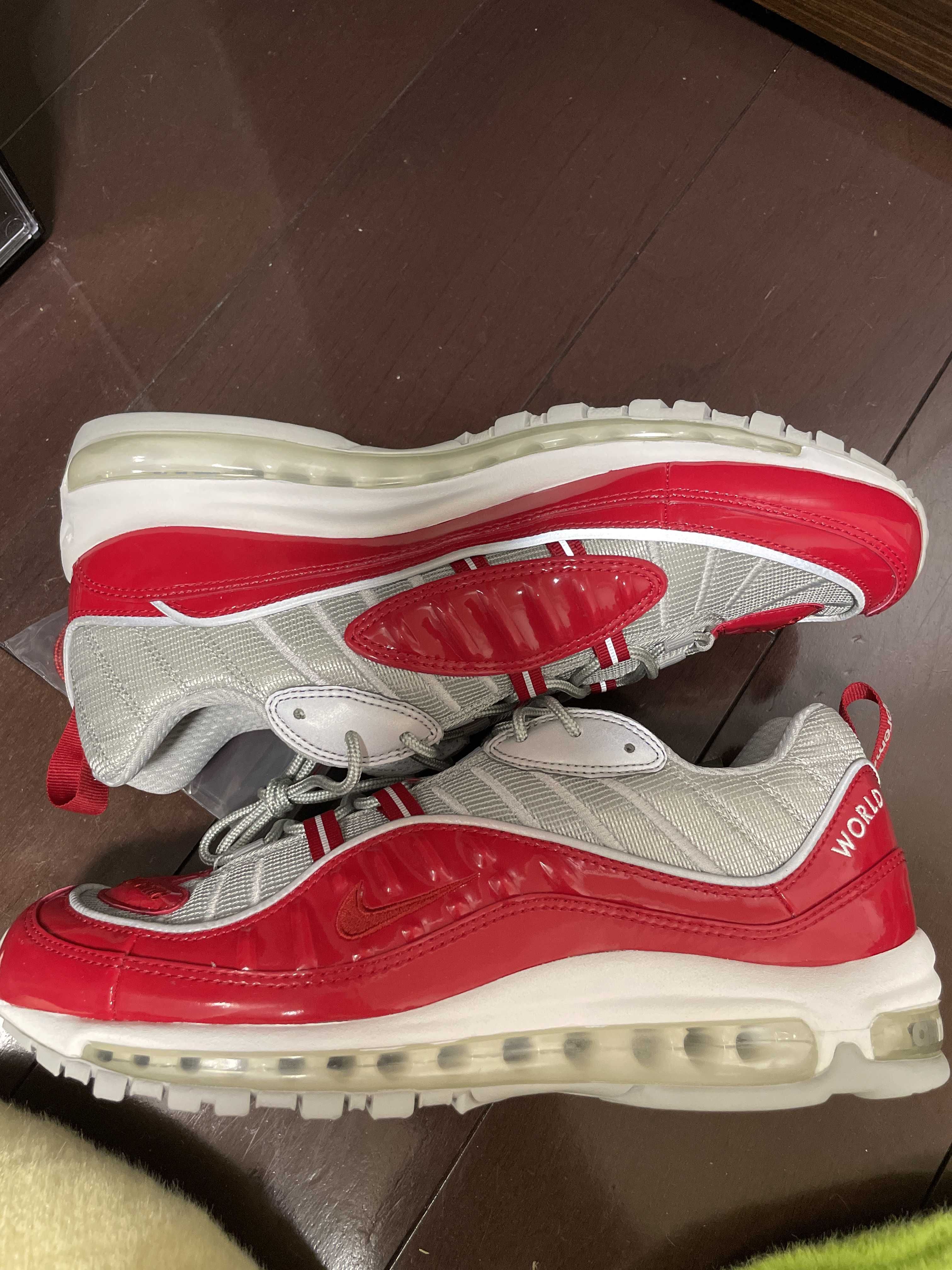Supreme × Nike Air Max 98 "Varsity Red/Reflect Silver"