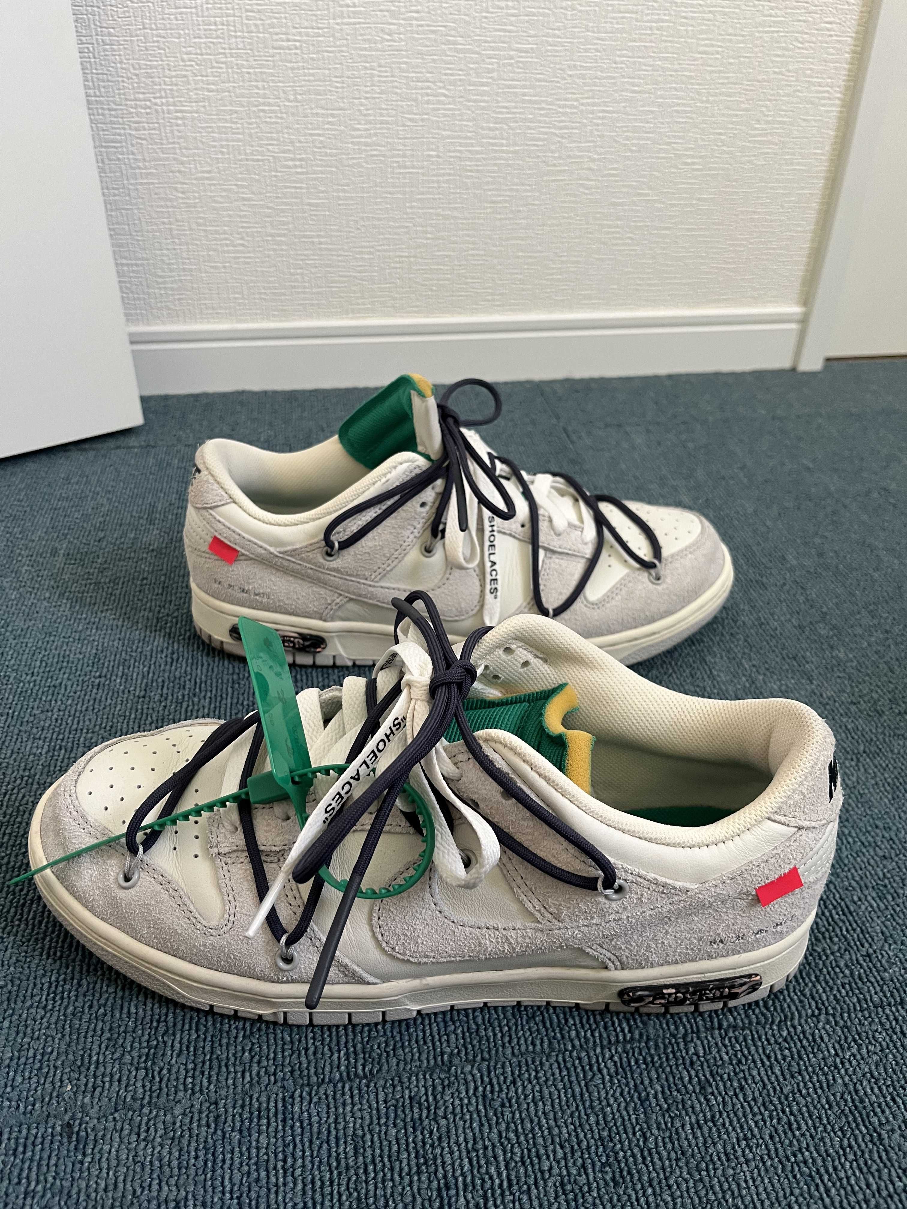 Off-White × Nike Dunk Low "Sail/Neutral Grey/Gridiron"