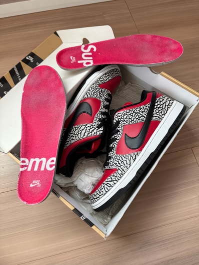 Supreme × Nike SB Dunk Low "Red Cement"(2012)