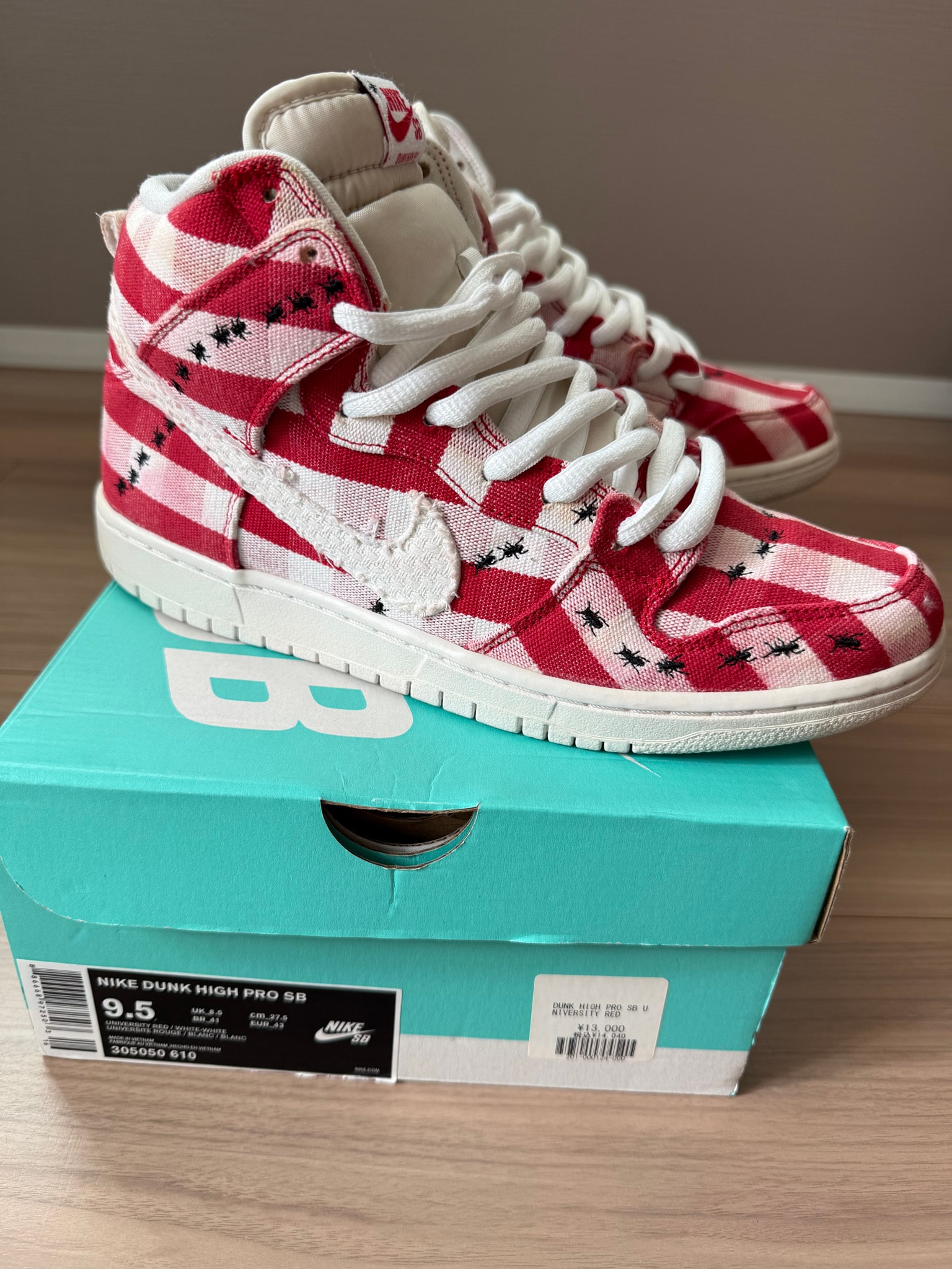 Nike SB Dunk High Picnic "University Red/White"