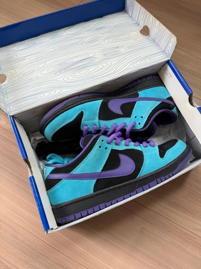 Nike SB Dunk Low Pro "Black/Varsity Purple/Baltic Blue"