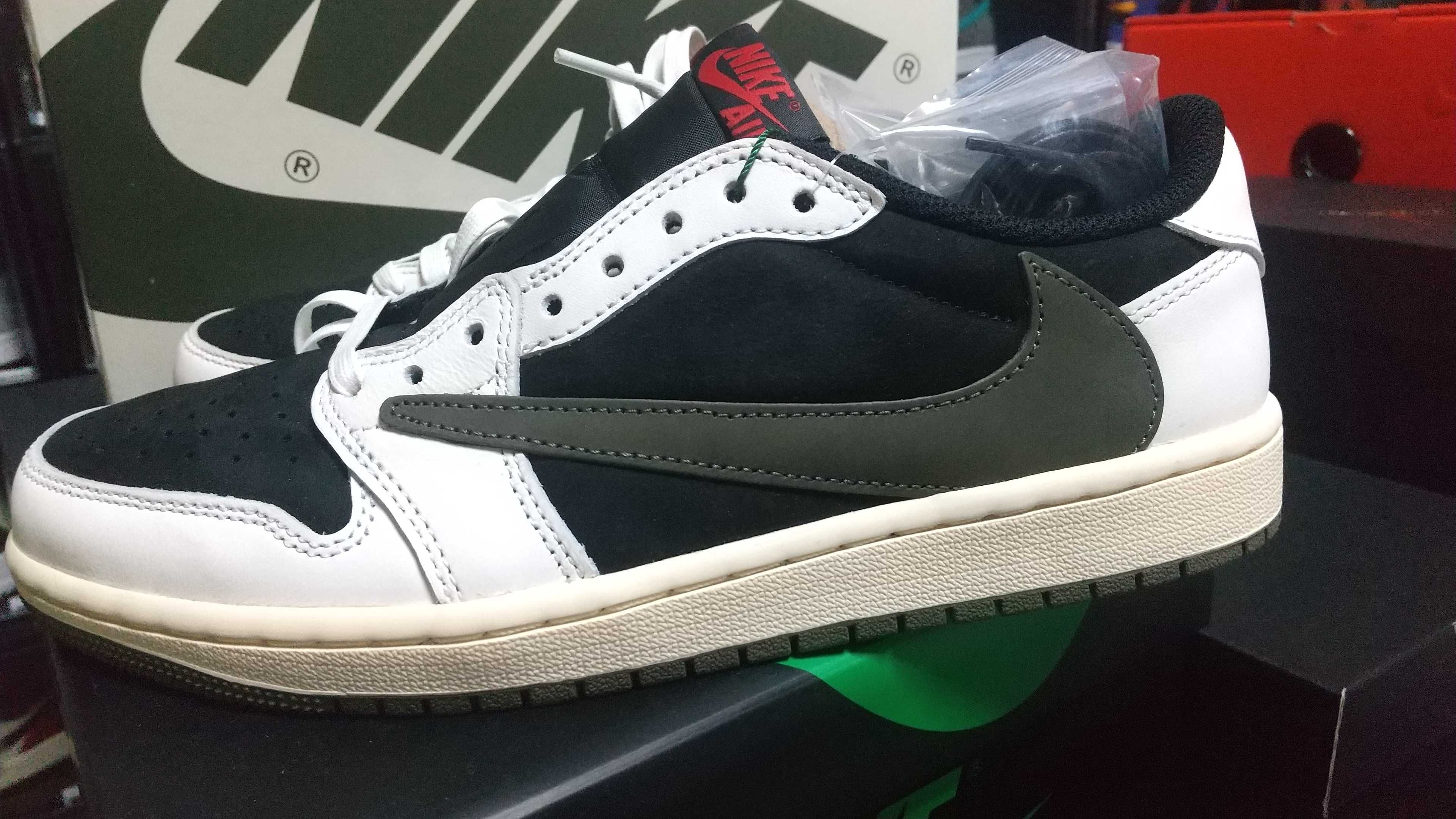 Travis Scott × Nike Women's Air Jordan 1 Low OG "Medium Olive"