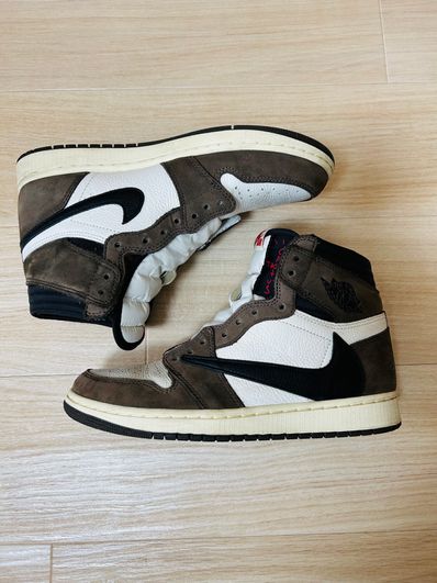 Travis Scott × Nike Air Jordan 1 Retro High OG TS SP "Sail/Dark Mocha"