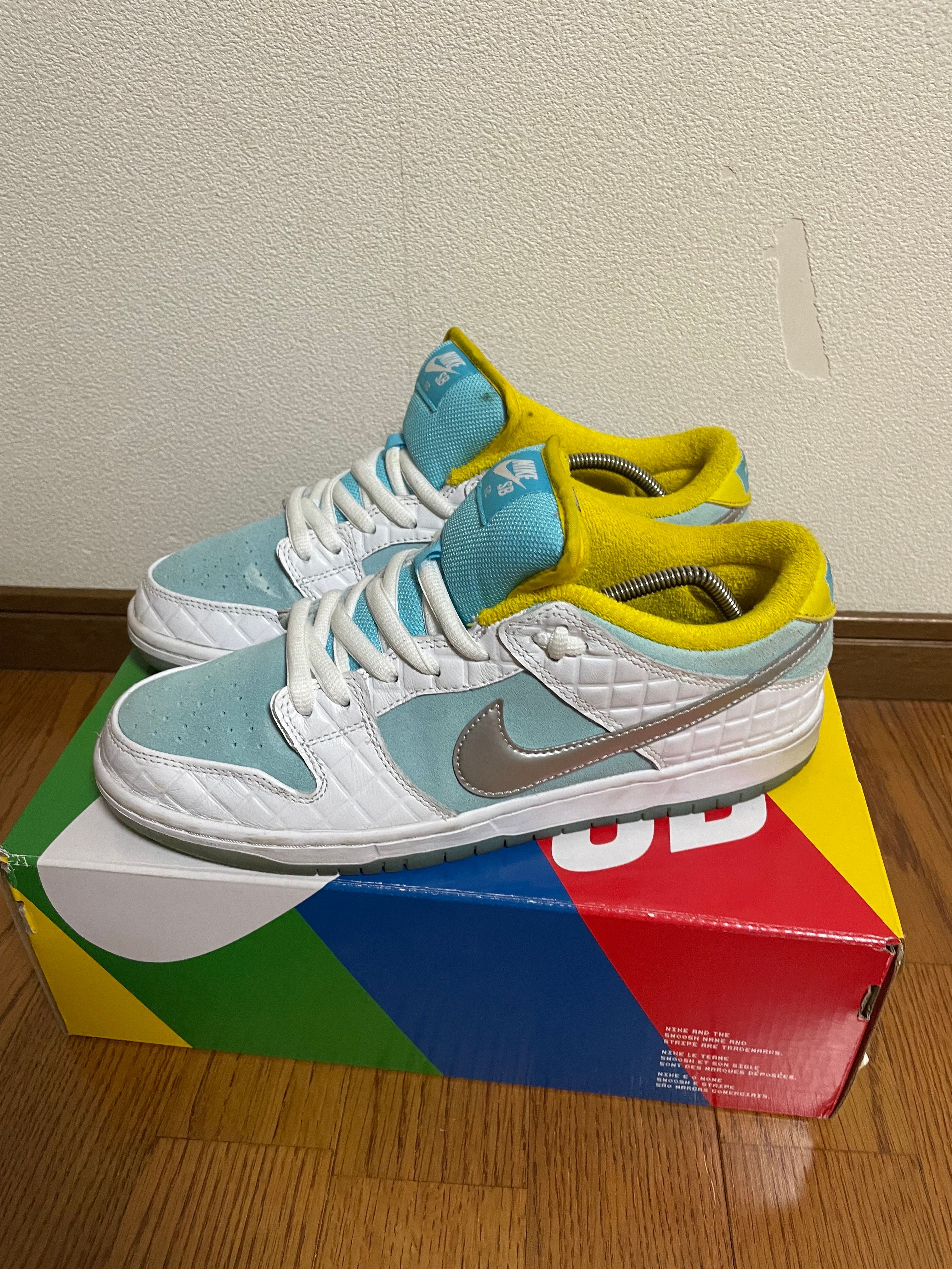 FTC × Nike SB Dunk Low "White/Blue"