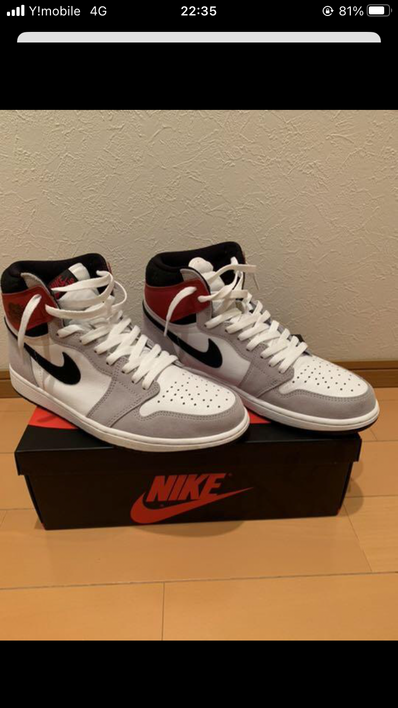 Nike Air Jordan 1 High OG "White/Black/Light Smoke Grey"