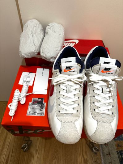 sacai × Nike Zoom Cortez "White and University Red"