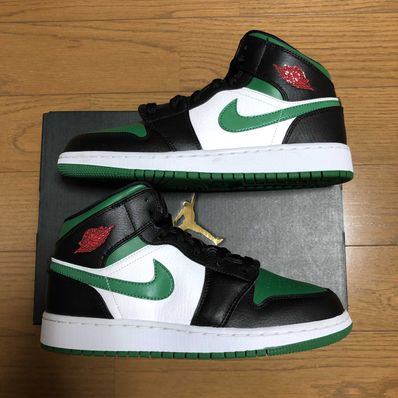 NIKE AIR JORDAN 1 MID GREEN TOE (GS)の新品/中古フリマ(通販)|スニダン
