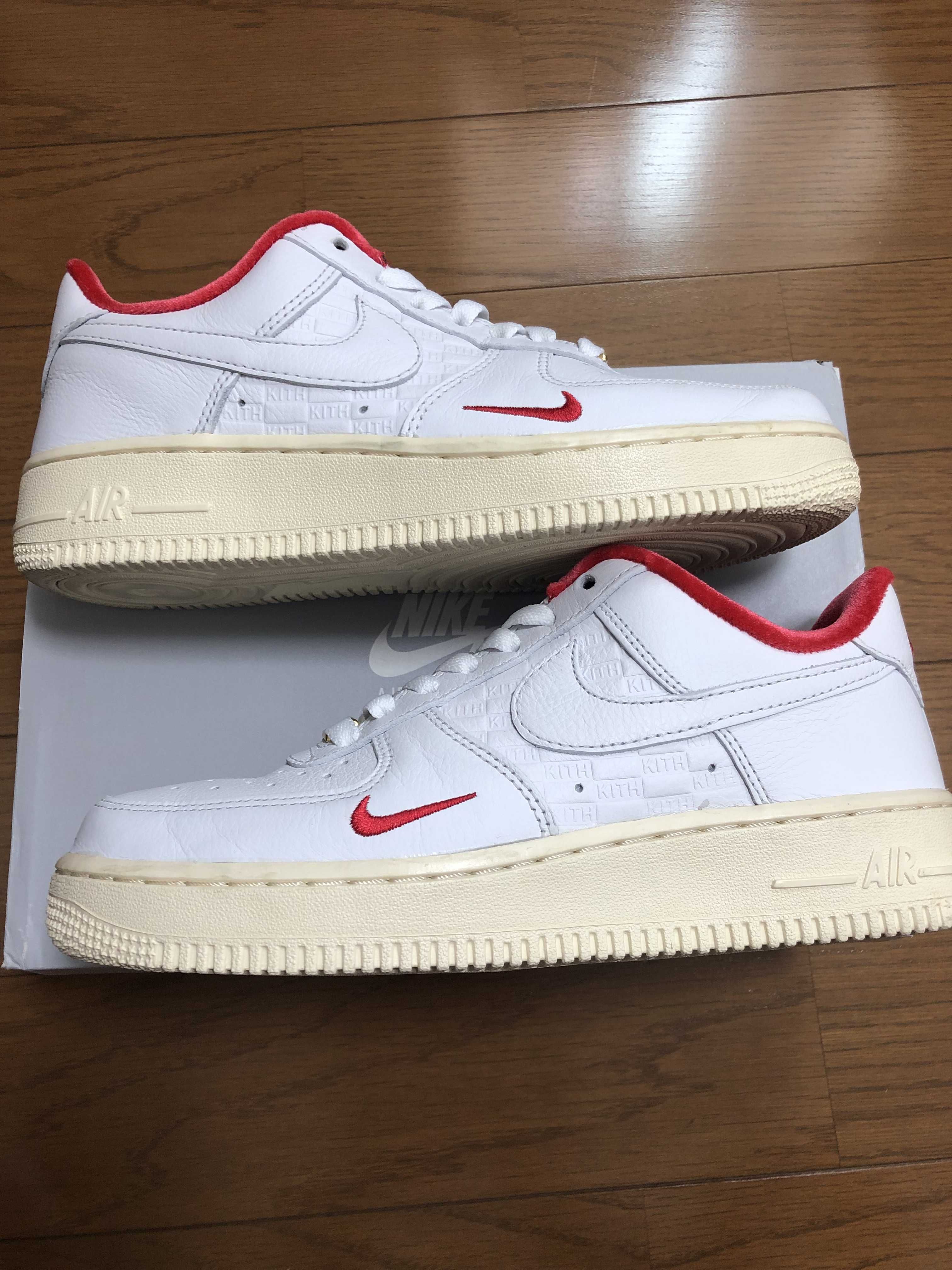 KITH × Nike Air Force 1 Low "White/Red"