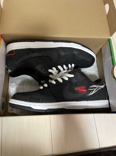 Wasted Youth × Nike SB Dunk Low "Black Denim" / VERDY