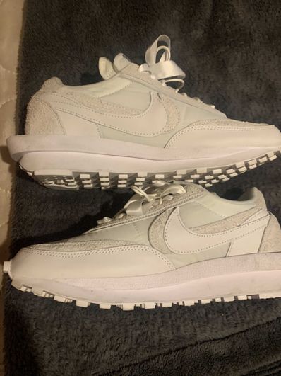 sacai × Nike LDV Waffle "Triple White"