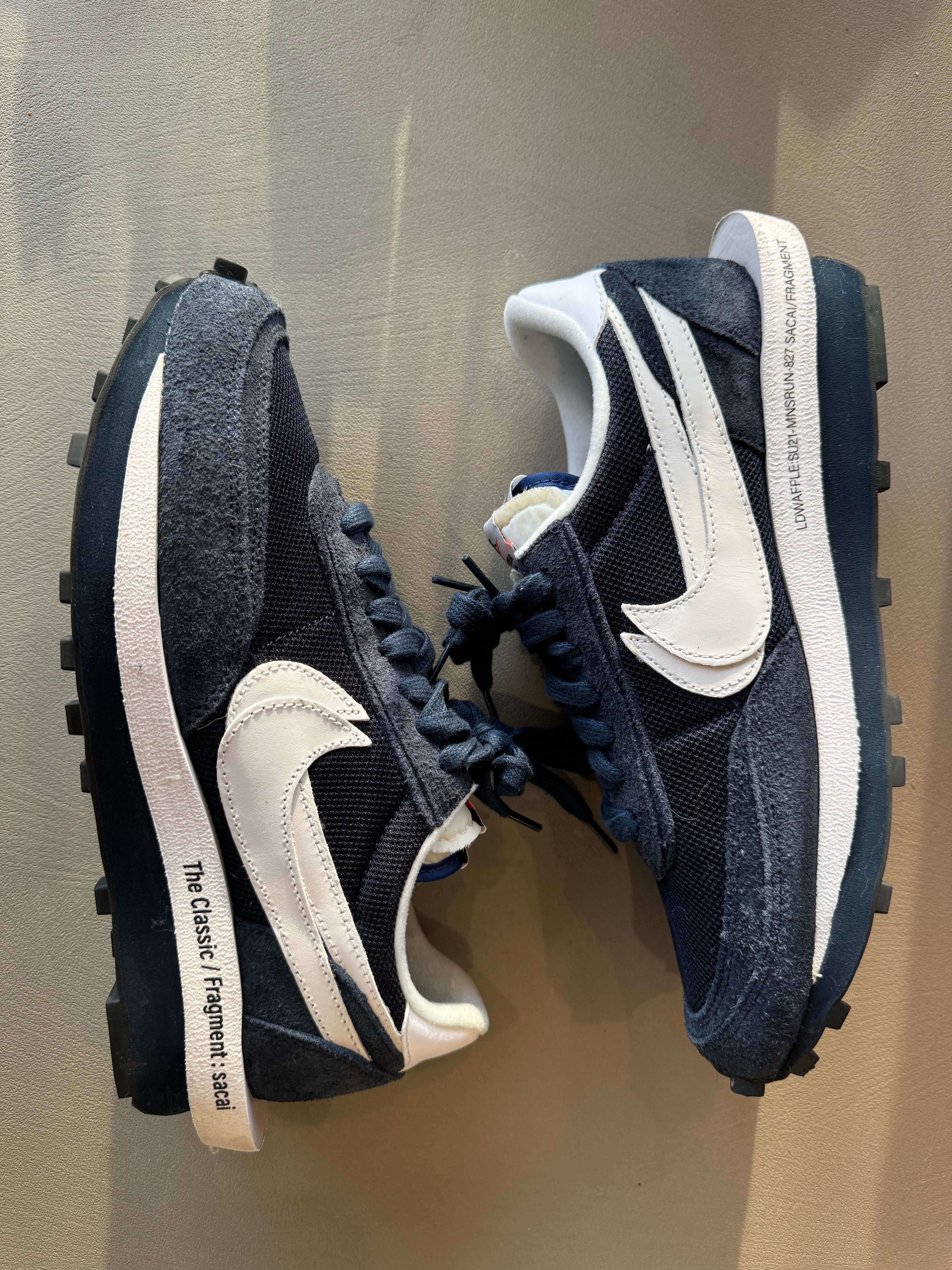 Fragment × sacai × Nike LD Waffle "Blackended Blue"