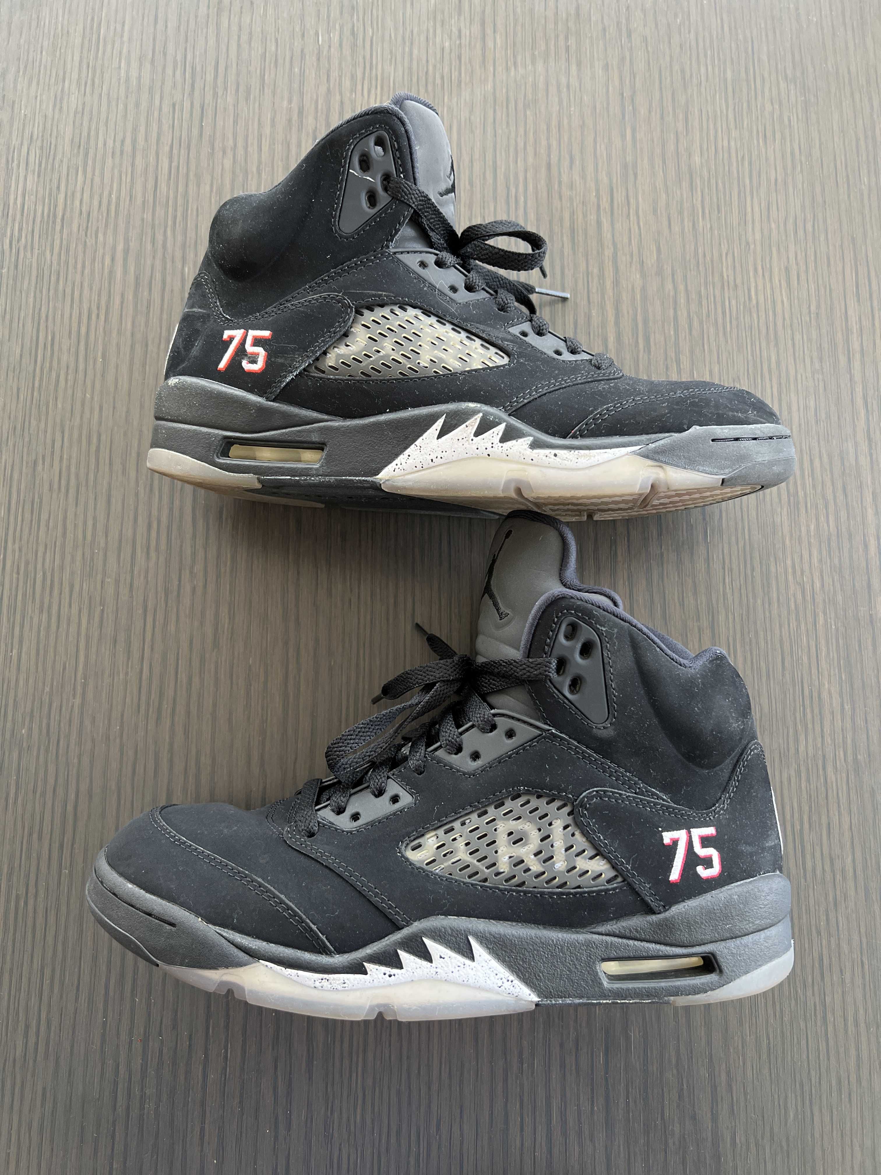 NIKE AIR JORDAN 5 PARIS SAINT-GERMAIN BLACK/CEMENT GREY